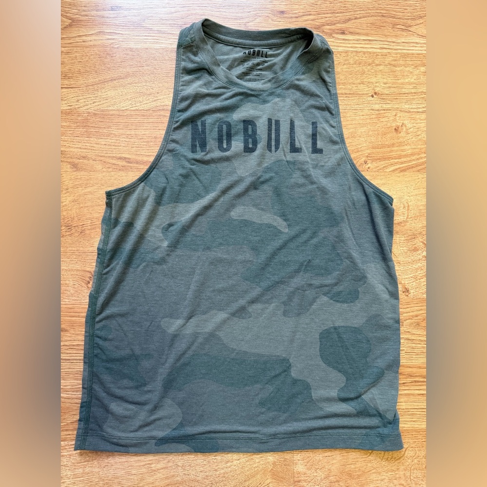 NOBULL Green Camo Muscle Tee Size S